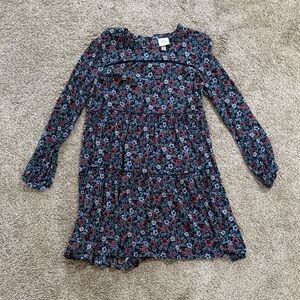 Knox Rose Women’s Dress with Floral Pattern in Blue and Pink